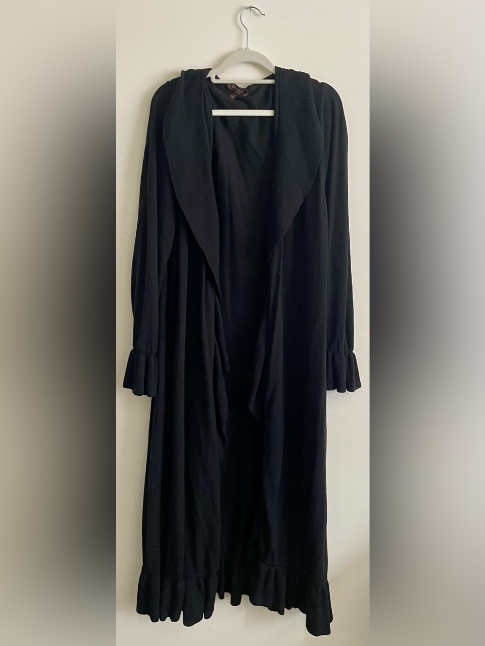 🖤 Tesori Long Plus Size Black Knit Cardigan 🖤